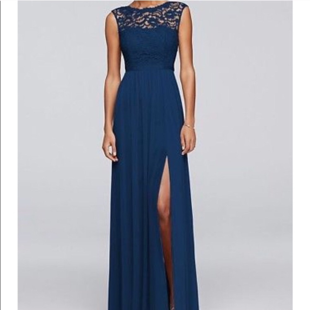 NWT David’s Bridal marine bridesmaid dress